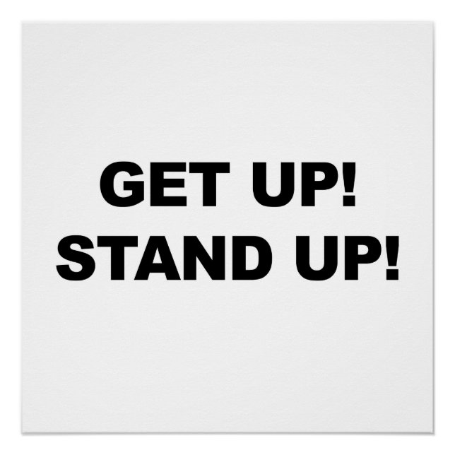 GET UP! STAND UP! PROTEST! POSTER (Front)