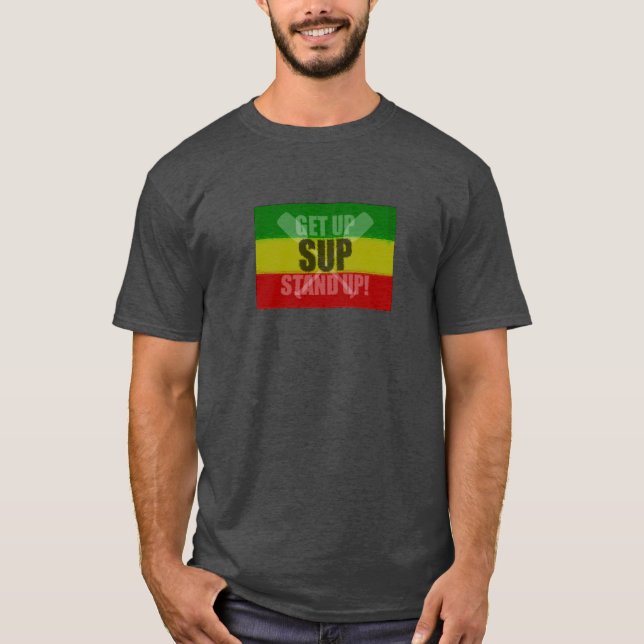 Get Up Stand Up SUP T-Shirt (Front)