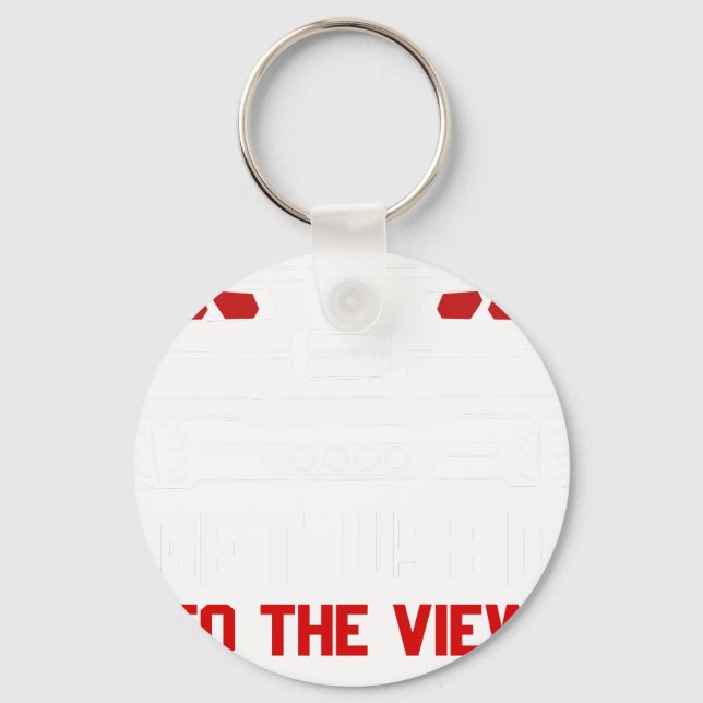 get used to the view chevrolet corvette keychain (Front)