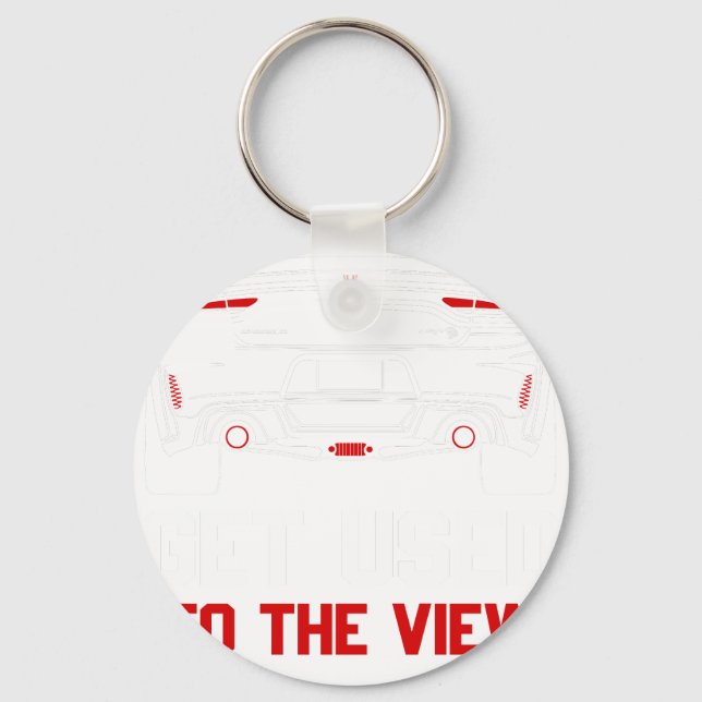 get used to the view dodge charger keychain (Front)