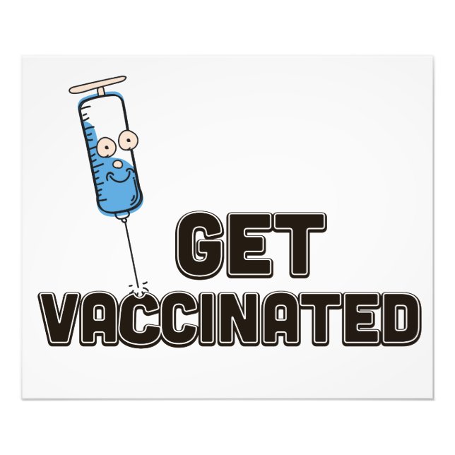 Get Vaccinated Photo Print (Front)