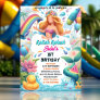 Get Water Park Cool Summer splash pad 1st birthday Invitation
