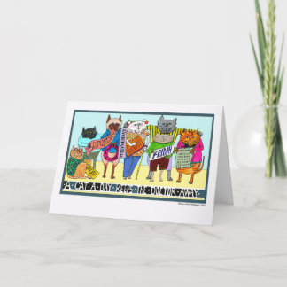 Get Well, A Cat a Day Keeps the Doctor Away Card