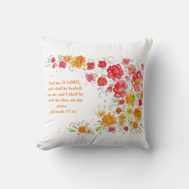 Get Well Accent Pillow (Front)