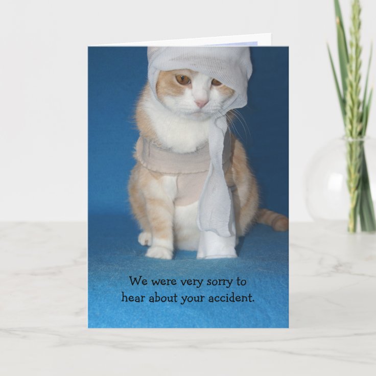 Get Well Accident/Broken Arm Card Zazzle
