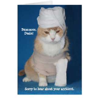 Get Well Accident/Broken Arm Greeting Card