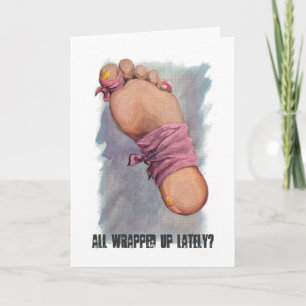 Get Well: All Wrapped Up? Great for after Surgery Card
