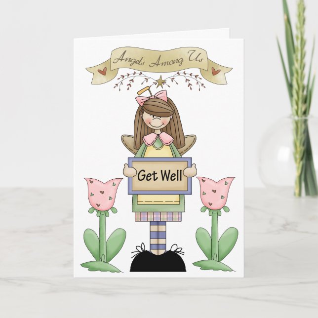 Get Well Angel Card by Sharon Rhea Ford (Front)