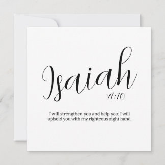 Get Well Bible Verse | Isaiah 41 | Strength Card