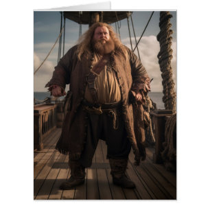 GET WELL BIG PIRATE FUNNY BIGGEST GIANT CARD