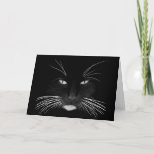 Get Well Black Cat Card