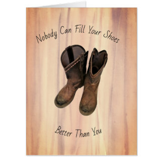 Get Well Boots (Big 18"x24") Card