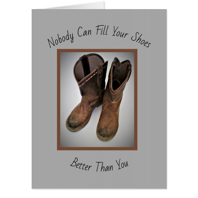 Get Well Boots (Big 18 x 24) Card (Front)