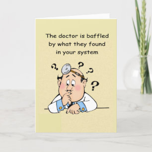 Get well but doctors baffled by your system holiday card