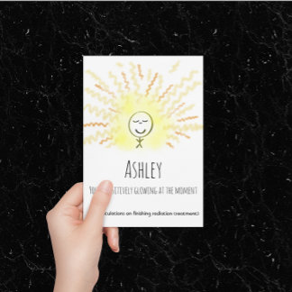 Get Well Cancer Radiation Therapy Customisable Card