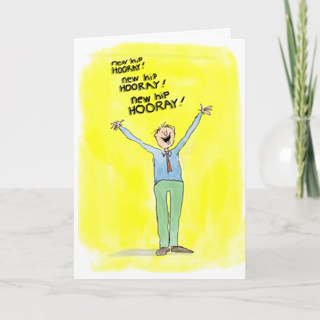 Get Well Card for Hip Replacement Surgery (Front)