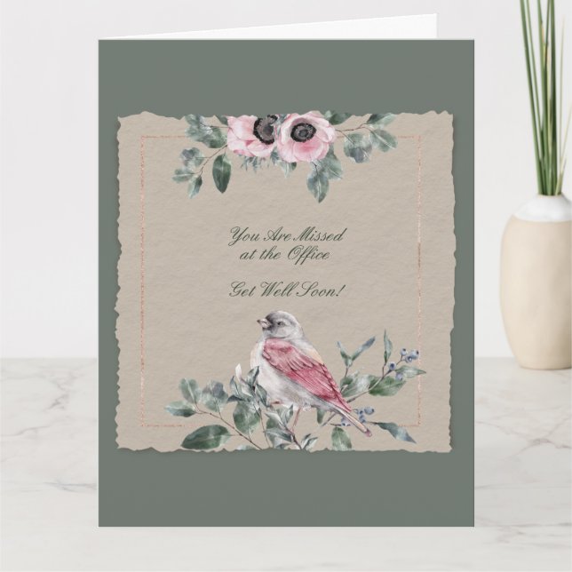 Get Well Card for Work Family (Front)