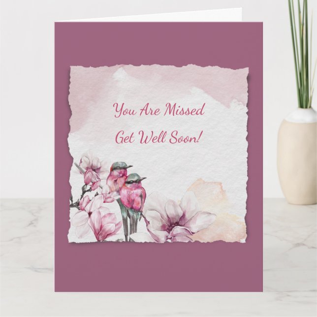 Get Well Card for Work Family (Front)