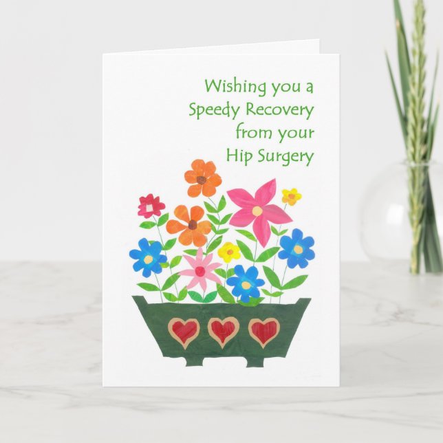 Get Well Card - Hip Surgery (Front)
