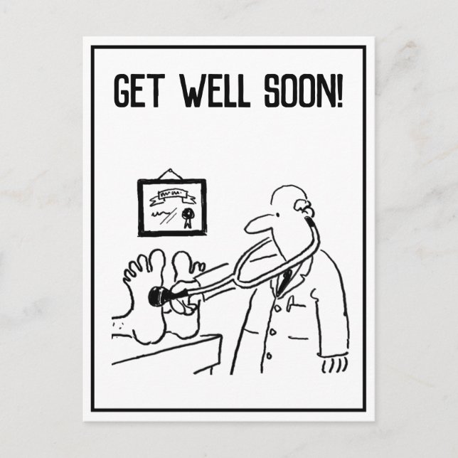 Get Well - Charity Fund Raiser Gift Item Postcard (Front)