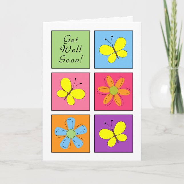 Get Well Cheery Greeting Card (Front)