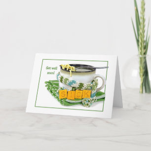 Get Well Chicken Noodle Soup Card