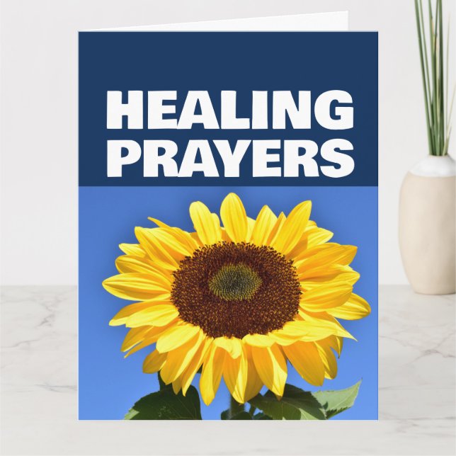 GET WELL CHRISTIAN GREETING BIBLE VERSE CARD (Front)