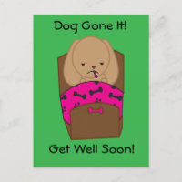 Get Well Dog Gone It Funny Personalize