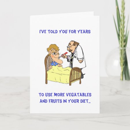 Get Well-drinking Card