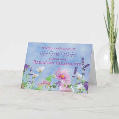 Get Well During Cancer Radiation Treatments Garden Card