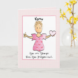 Get Well Encouragement and Love Card for Her | Zazzle