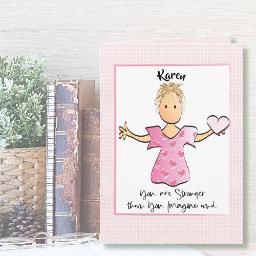 Get Well Encouragement and Love Card for Her