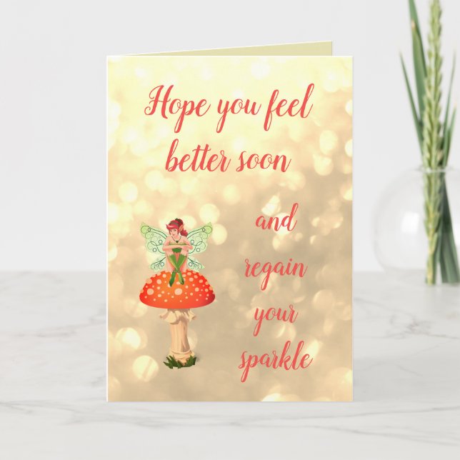 Get Well Fairy design Card (Front)