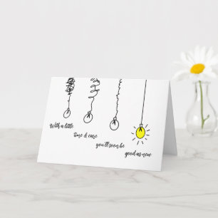 Get Well Feel Better Recovery Hello Greeting Card