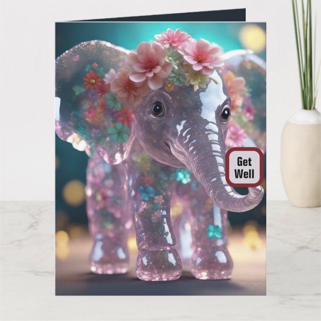 Get Well- Folded Greeting Card (Front)