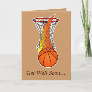Get Well from Basketball Team Card