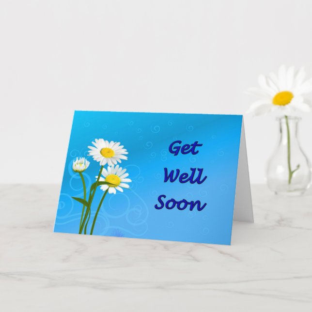 Get Well from Coronavirus Daisy Card (Small Plant)