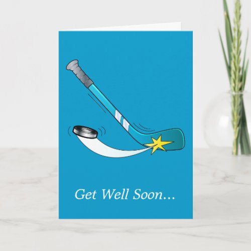 Get Well from Hockey Team Card