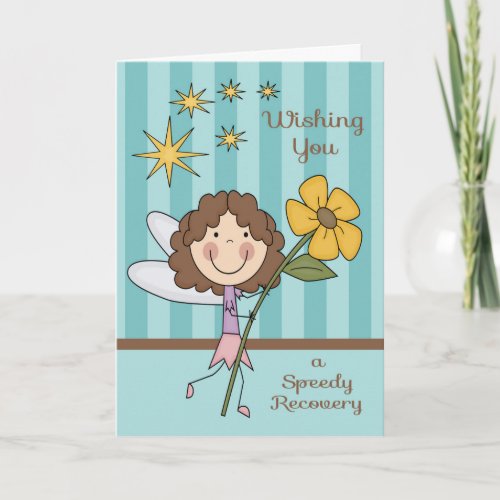 Get Well From Hospital Fairy Card