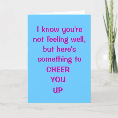 Get Well, Funny Card