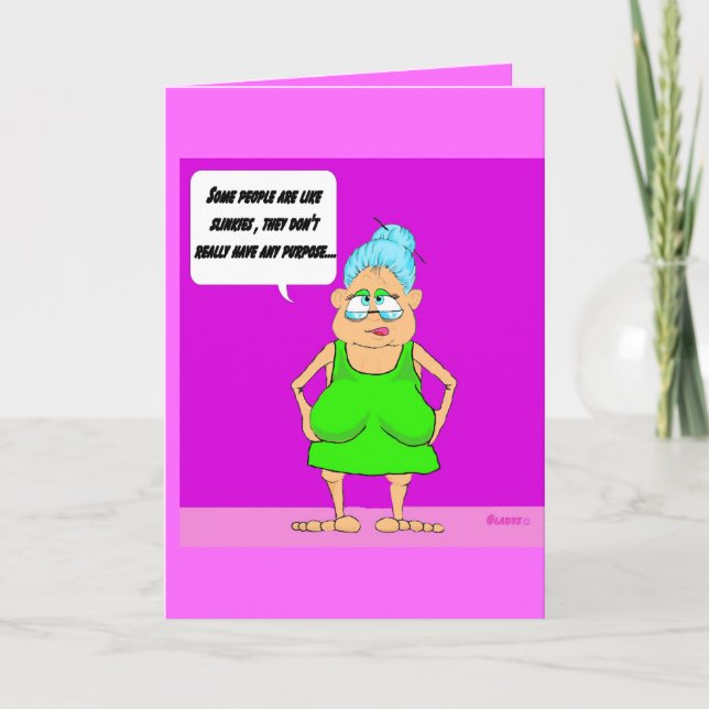 Get Well Gladys Card (Front)