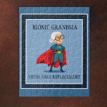 Get Well Grandma! Bionic Knee Replacement  Jigsaw Puzzle<br><div class="desc">Great gift to brighten recovery!</div>