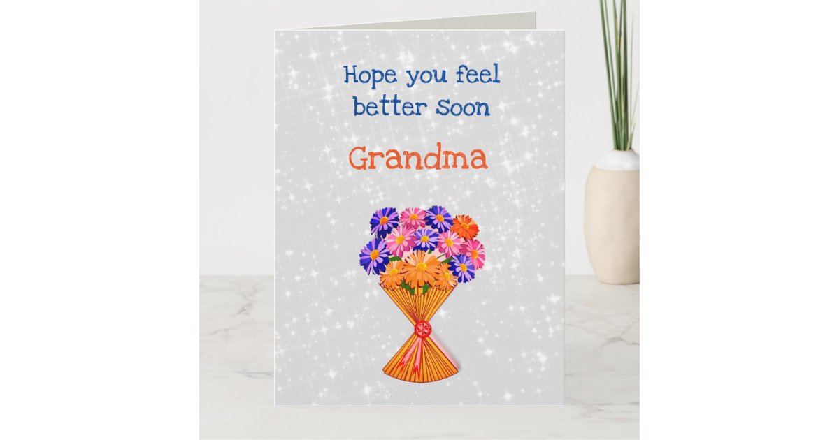 Get Well Grandma design Card