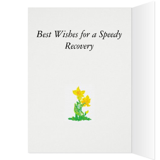 Get well Greeting Card (Inside (Left))