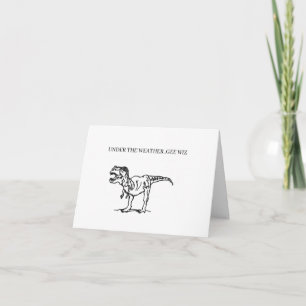 GET WELL GREETING CARD : DINOSAUR