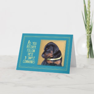 Get Well Healing, Dog Sitting Card