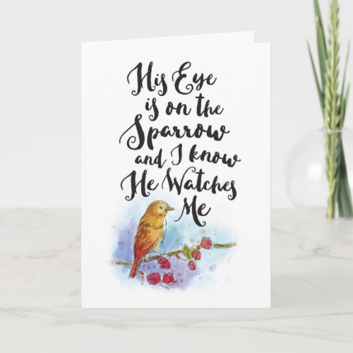 Get Well _ His Eye is On the Sparrow Card