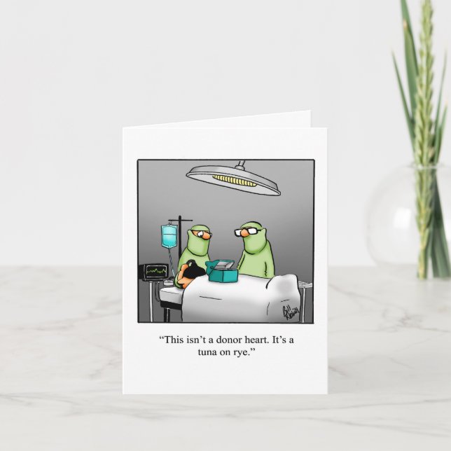 Get Well Humor Greeting Card (Front)