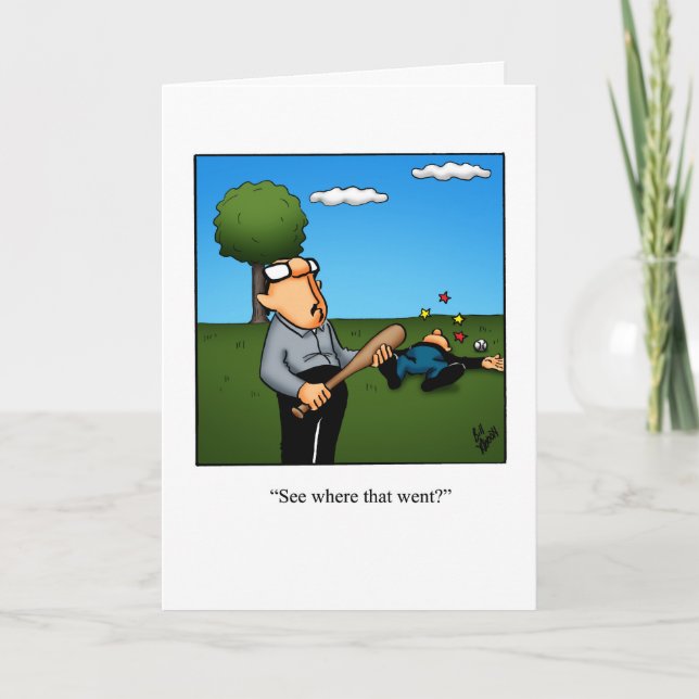Get Well Humor Greeting Card (Front)