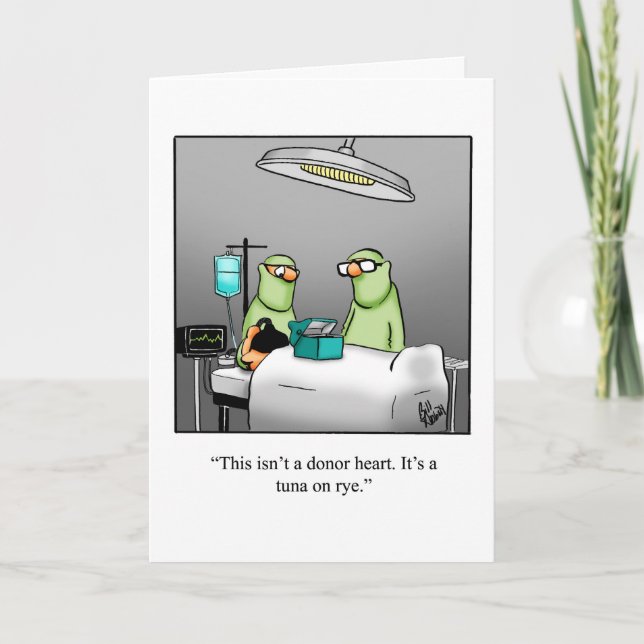 Get Well Humor Greeting Card (Front)